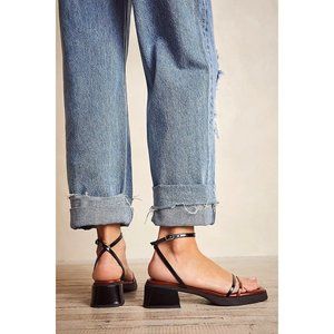 E8 By Miista Rosalyn Heel Sandals Brown Black Size 41